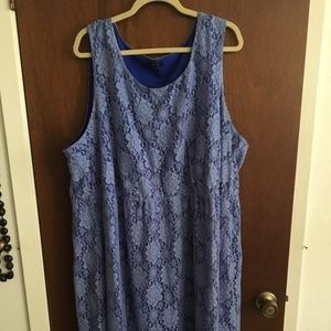 Blue lace dress